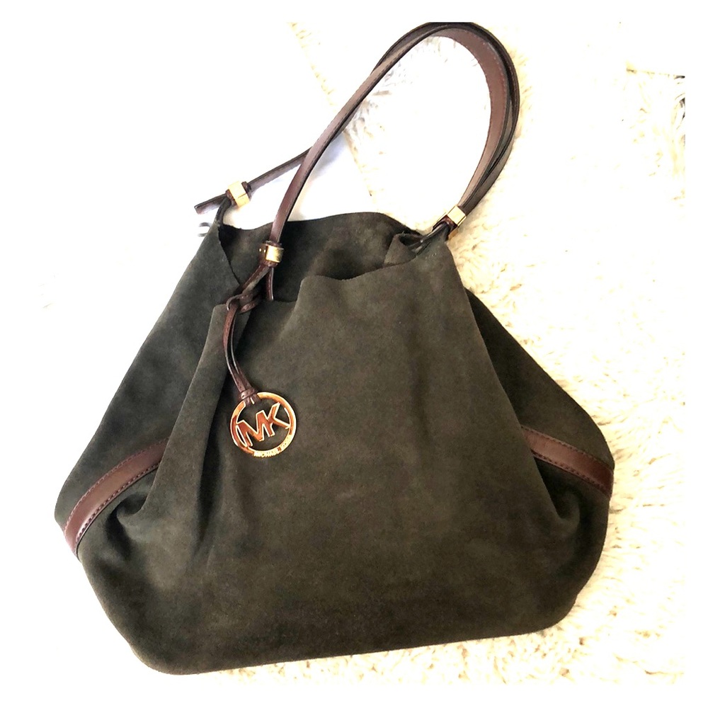 Michael Kors Leather Bucket Bag